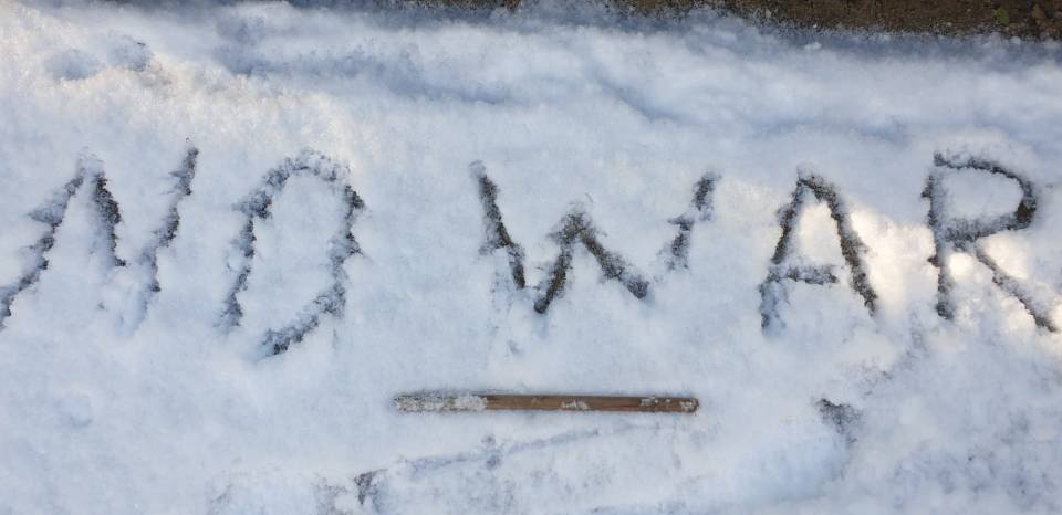 Snow Writing for Peace