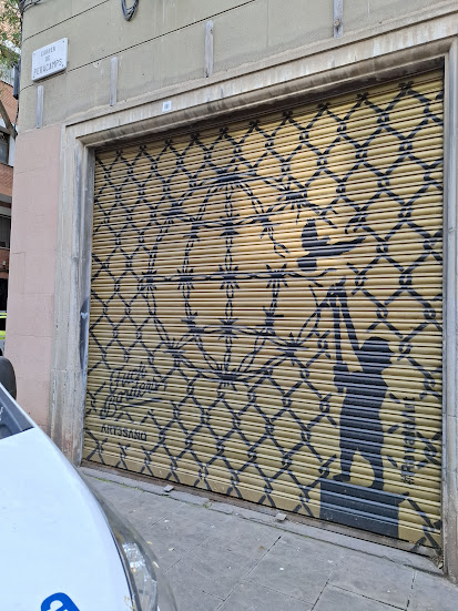 Fuck Borders graffiti art by AET3SANO