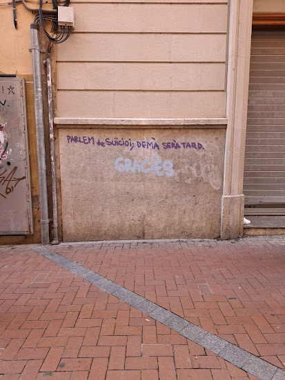 Parlem de suicidio,
Dema sera tard